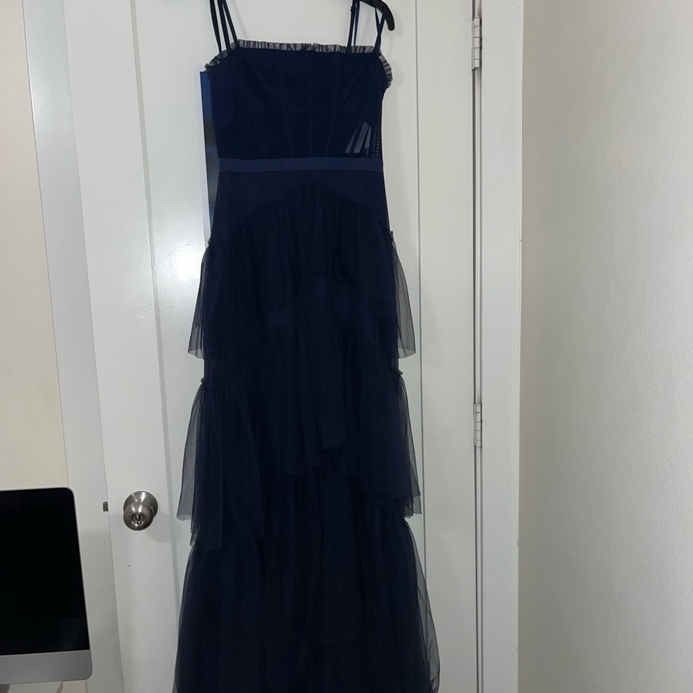 navy blue dress (prom)